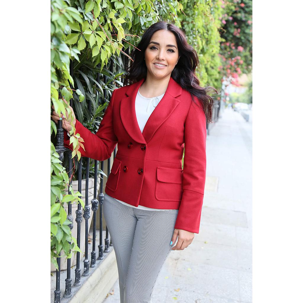 ANT- Saco abrigo S-8928 (Color Rojo)